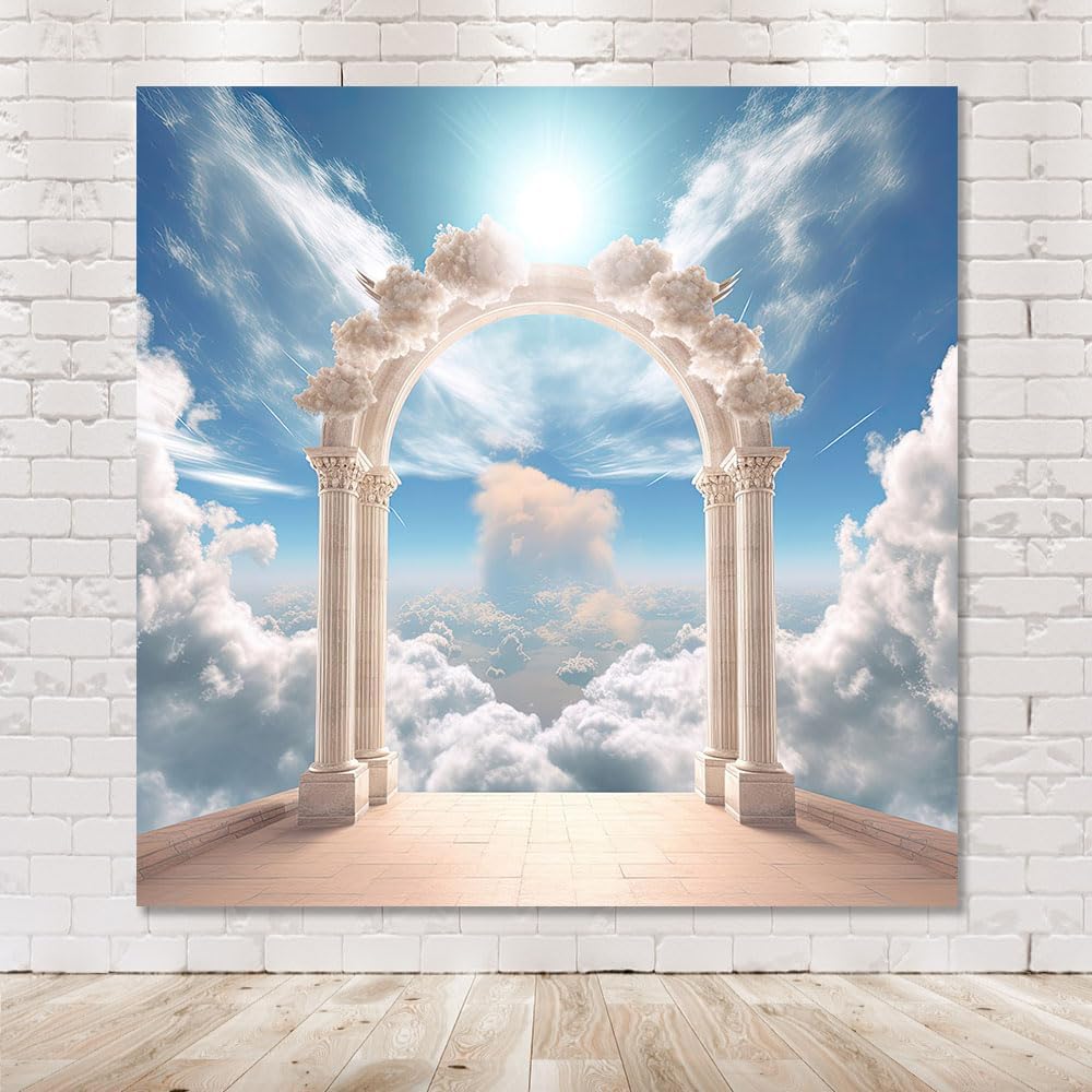 Thumbnail 1 de MEHOFOND 8x8ft Door to Heaven backdrop