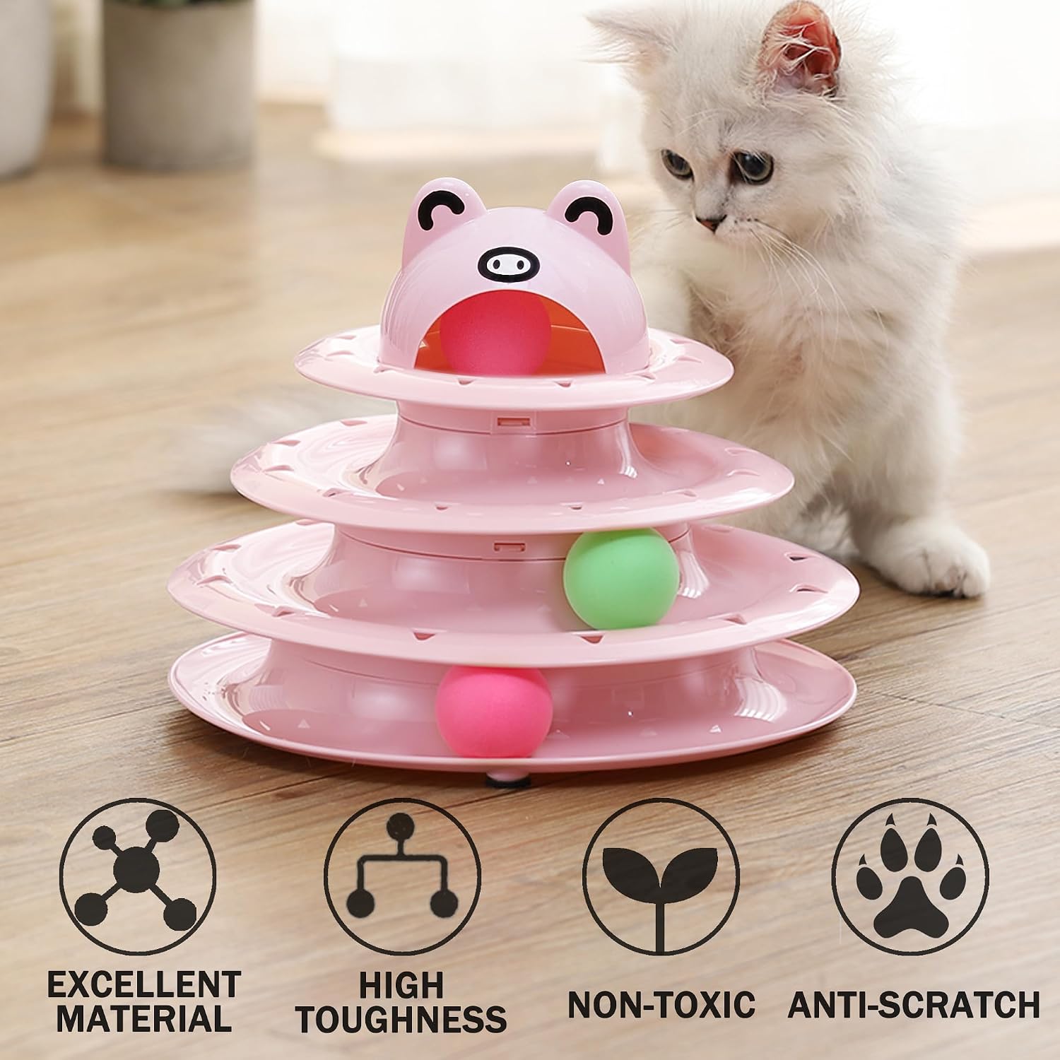 Detalle de Suhaco 26 PCS cat track toys set