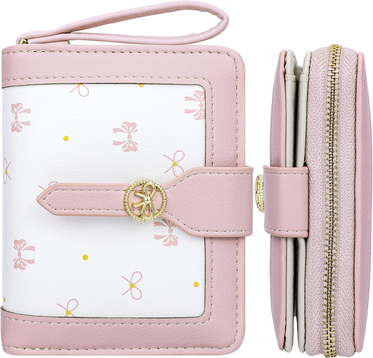Thumbnail 6 de Farcauo mini porte-monnaie pour femme à nœud bleu – format portefeuille compact