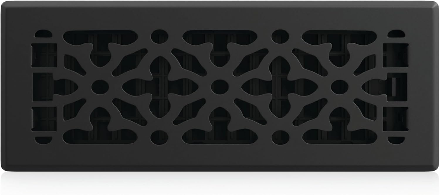 Detalle 1 de Decor Grates AGH410-RB-8 gotycka kratka podłogowa 10 × 25 cm, brąz, 8 szt.