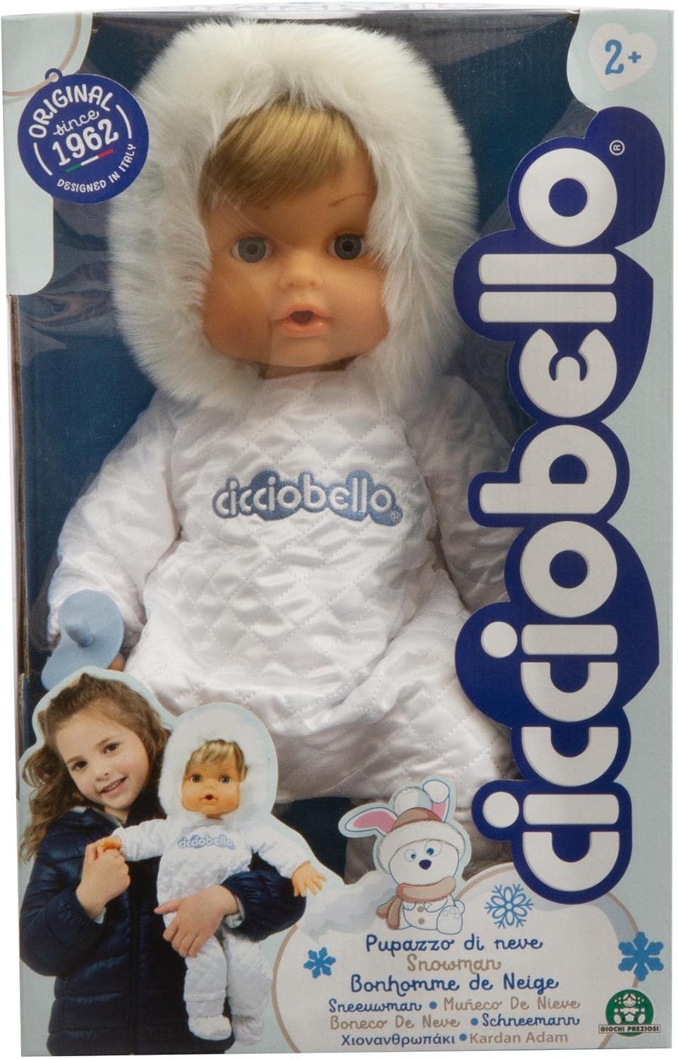 Thumbnail 5 de Cicciobello Bonhomme de Neige 42 cm – Poupon corps souple, tenue hivernale et pleure sans tétine