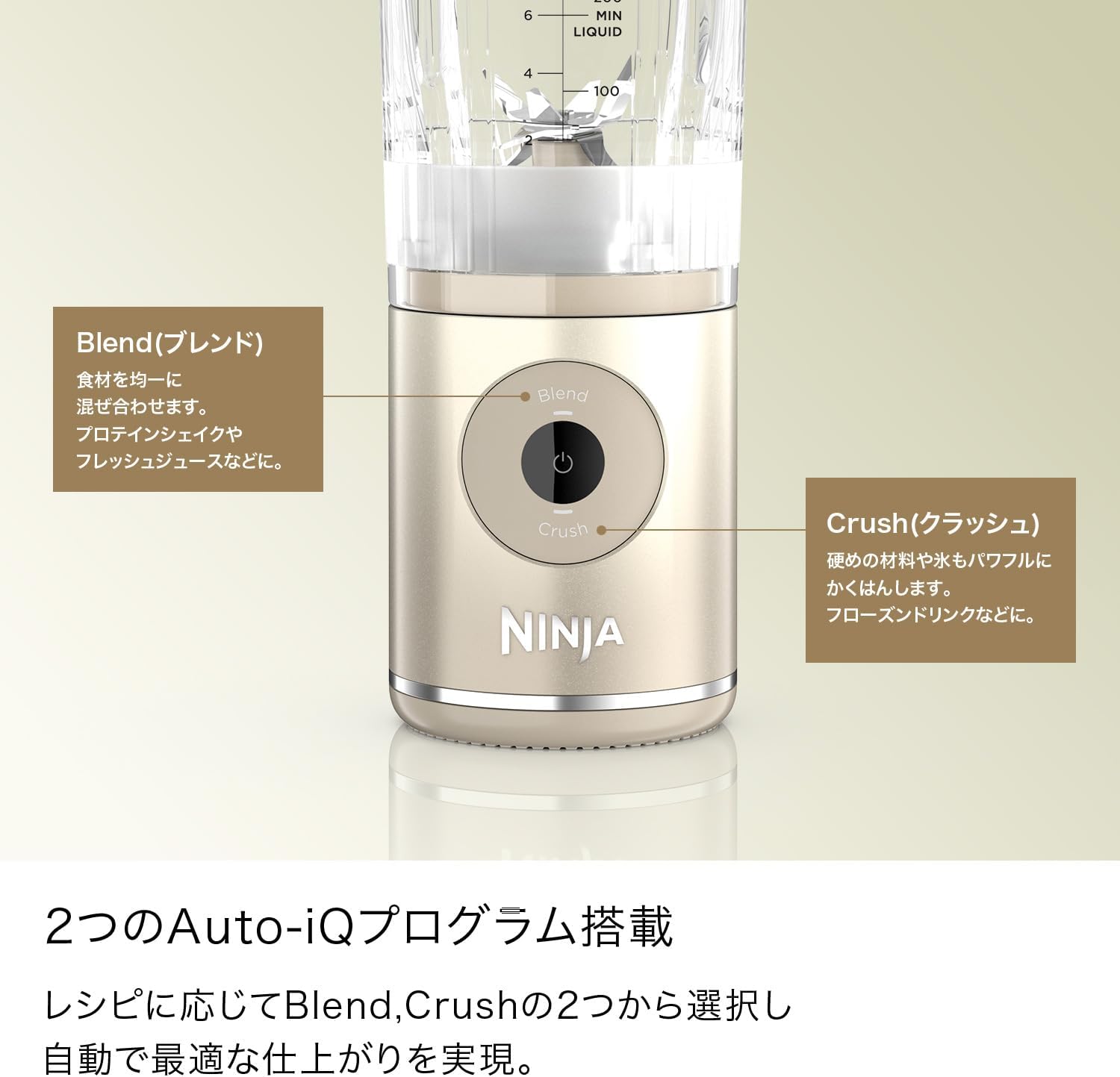 Thumbnail 6 de Ninja Blast Max BC200JIV コードレスミキサー、2つのAuto-iQ・氷対応・アイボリークリーム