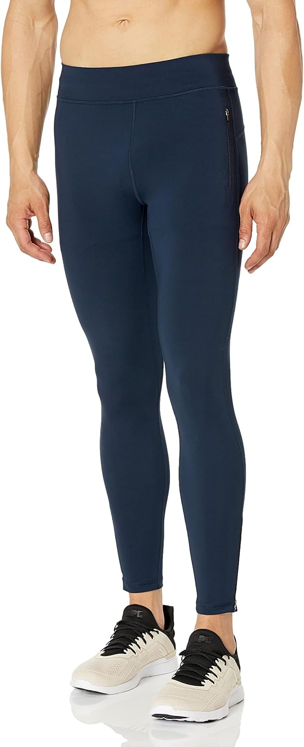 Detalle de Amazon Essentials Leggings modellanti sportivi da uomo per corsa, palestra e allenamento – Strato Base