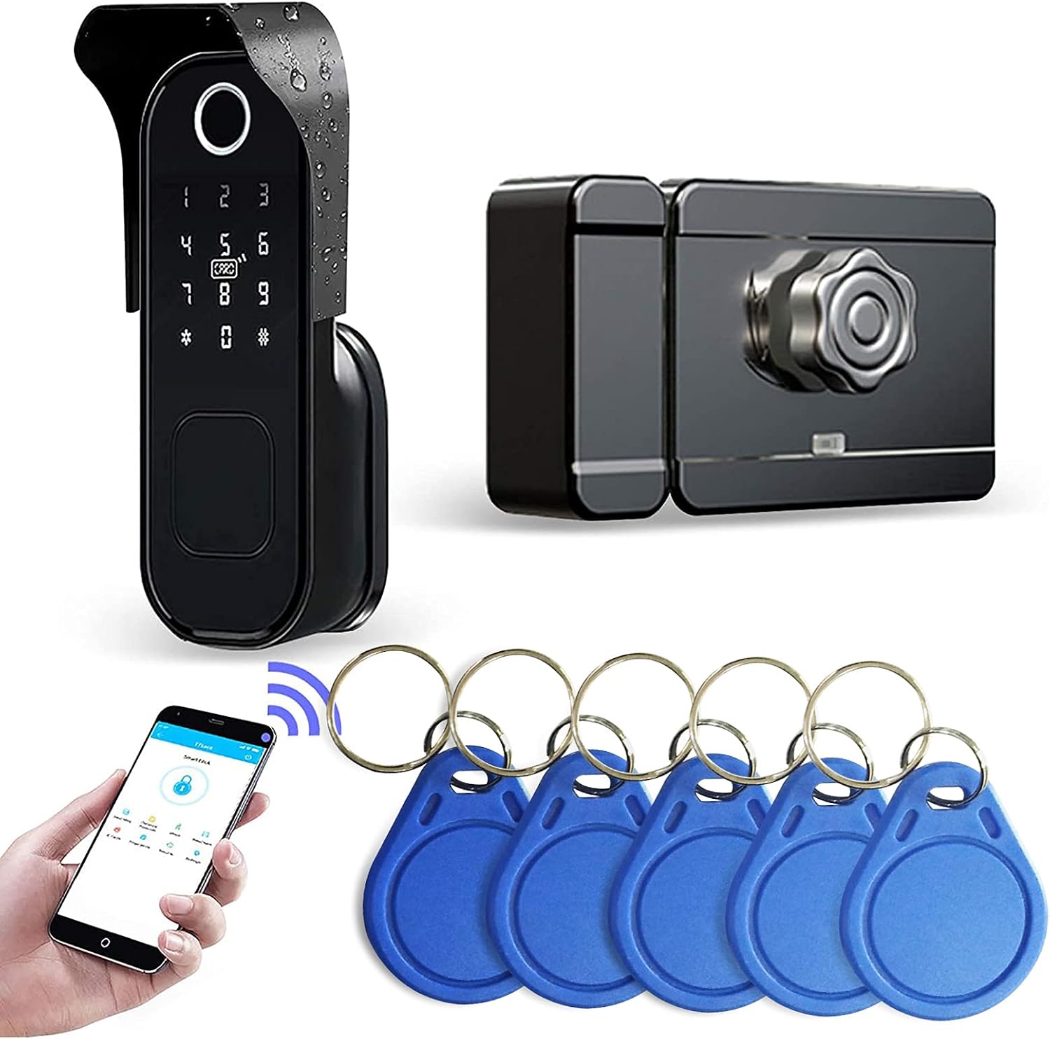Detalle de Wolf Guard TT01 smart door lock with IP65