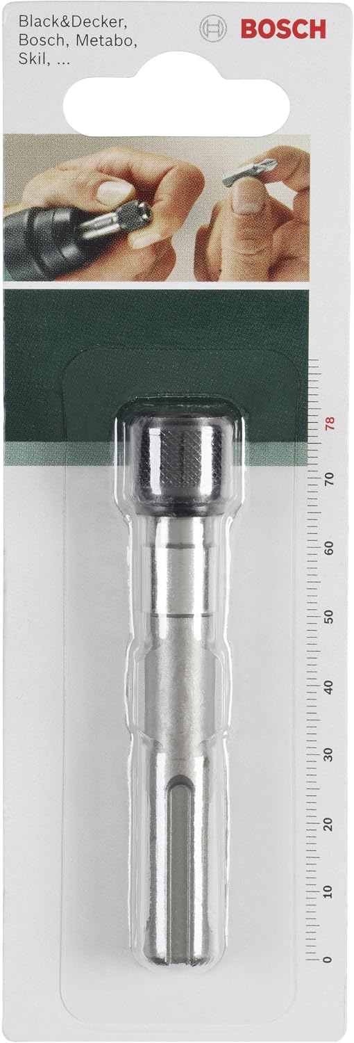 Detalle de Bosch 2609255903 78 mm SDS-Plus Bit Holder with Quick Change and Magnet