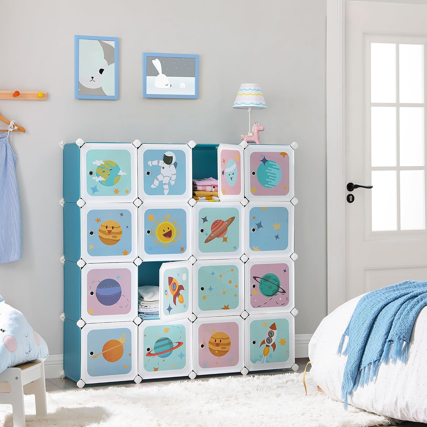 Detalle 2 de SONGMICS Scaffale 15 cubi per bambini