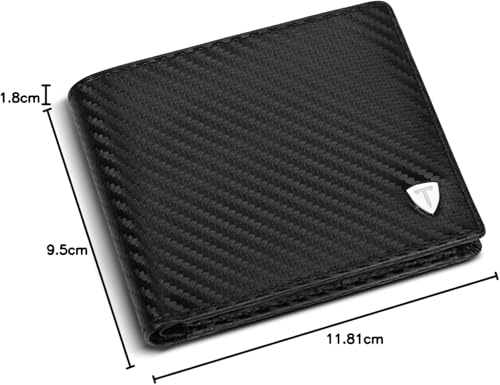Thumbnail 7 de TEEHON Portefeuilles en Cuir pour Homme avec Blocage RFID — 8 Porte-Cartes, 1 Compartiment Monnaie et 2 Compartiments Billets