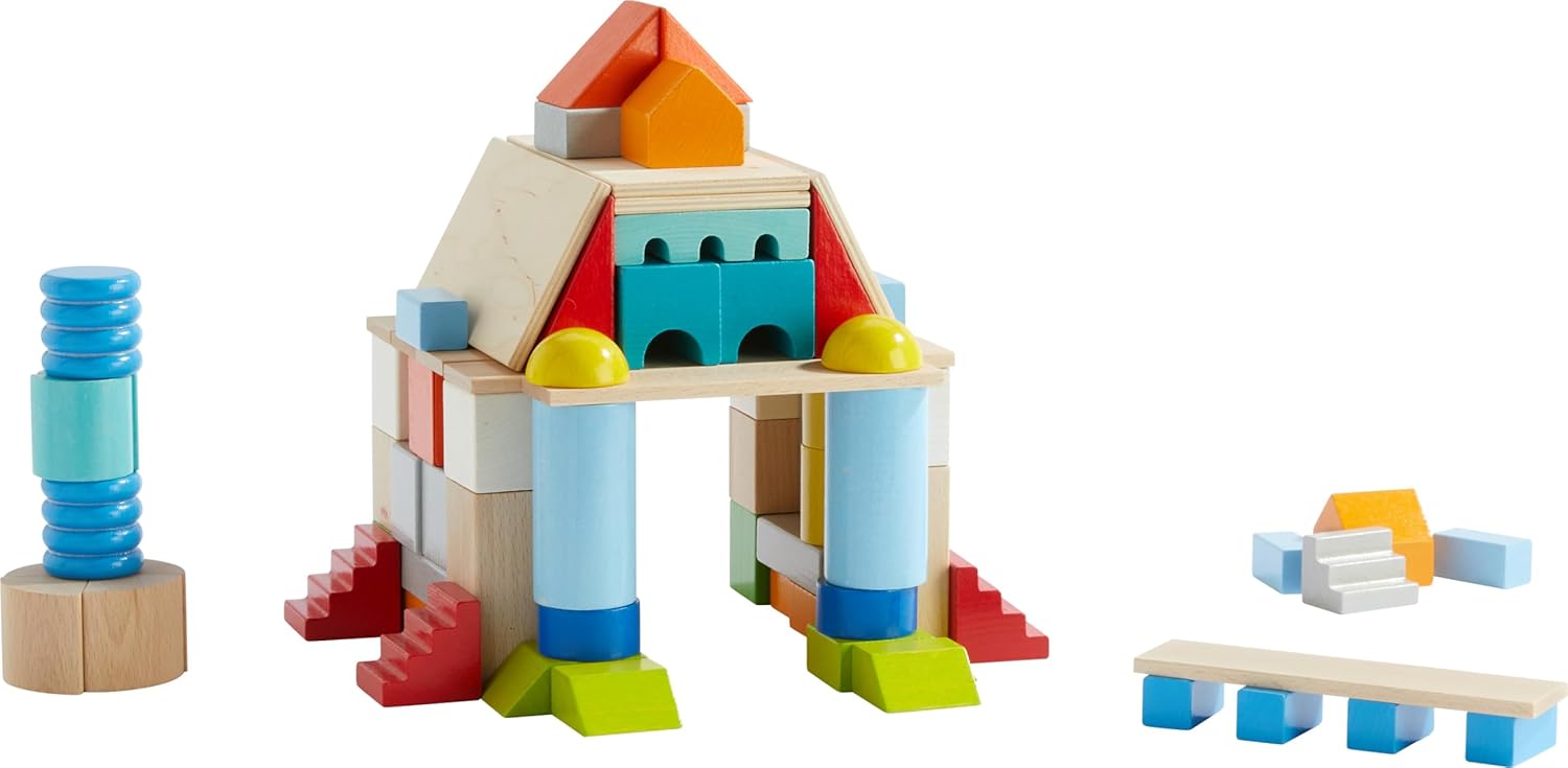 Thumbnail 6 de HABA Basis Holzbausteine 85 bunte Bausteine mit Baumwolltasche (ToyAward 2024) – für Kinder ab 1 Jahr