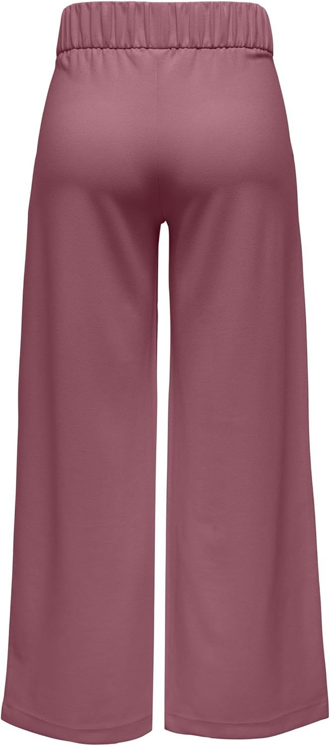 Detalle de JDY GEGGO Marlene-Weitling Damenhose mit Schlupfbund und Flare-Schnitt