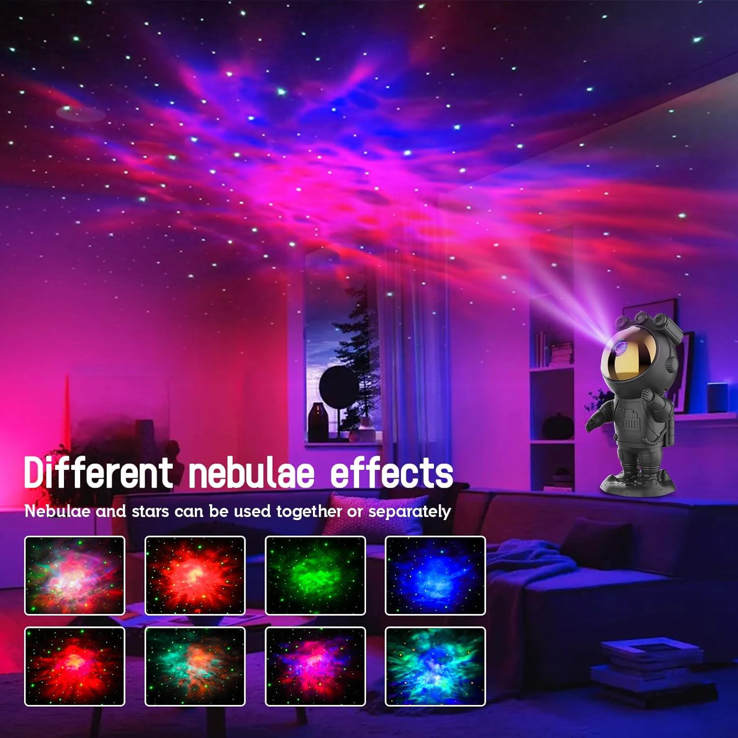 Thumbnail 2 de SZPACMATE Proiettore cielo stellato 90 min
