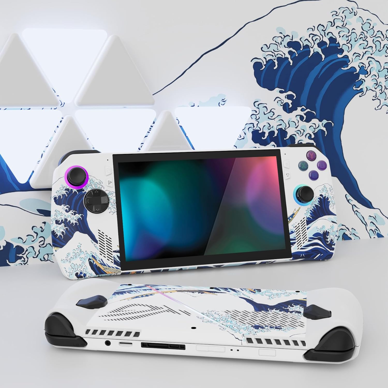 Thumbnail 1 de PlayVital Stickers Set Skin Decal for ROG Ally Console 2 – The Great Wave off Kanagawa