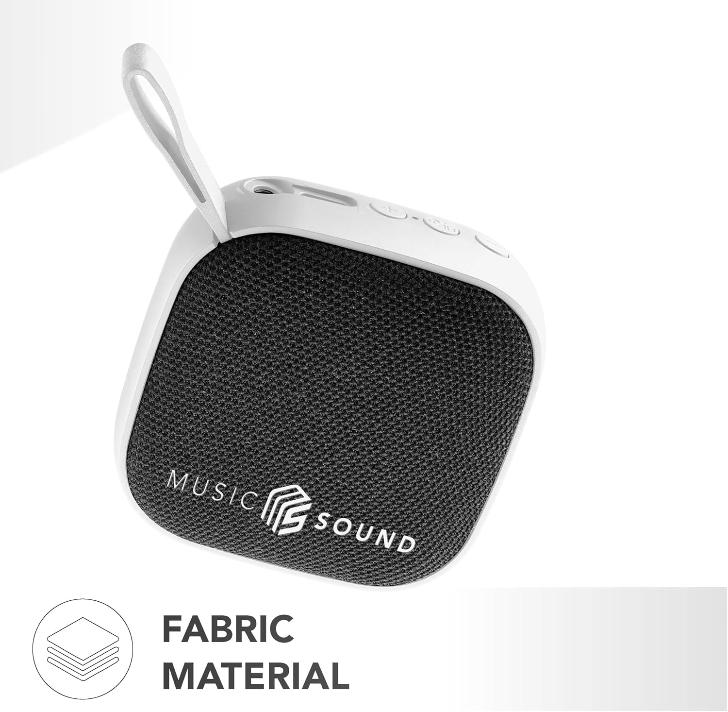Detalle 2 de Music Sound Mini : enceinte Bluetooth compacte de 3 W, autonomie jusqu’à 4 h, blanc
