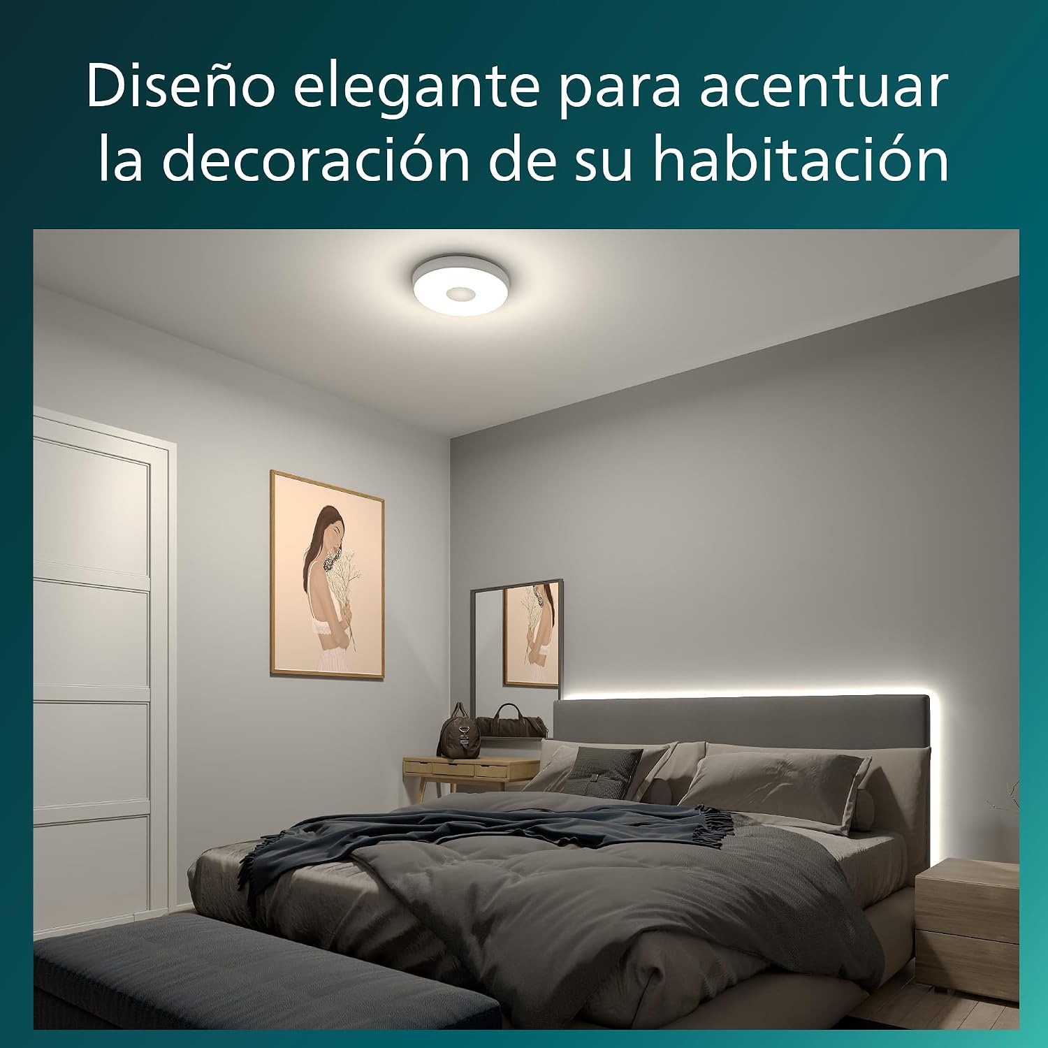 Detalle 2 de Philips Coiner - Plafond Redondo SceneSwitch 24W 🌟