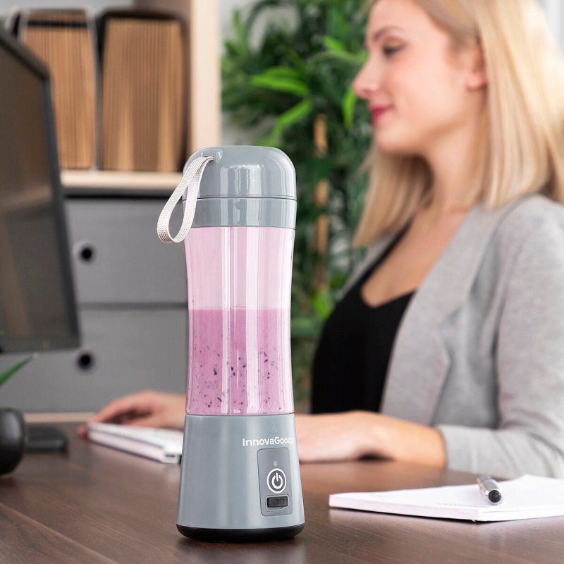 Detalle de InnovaGoods Shakuit Batidora de Vaso Portátil Recargable 380ml