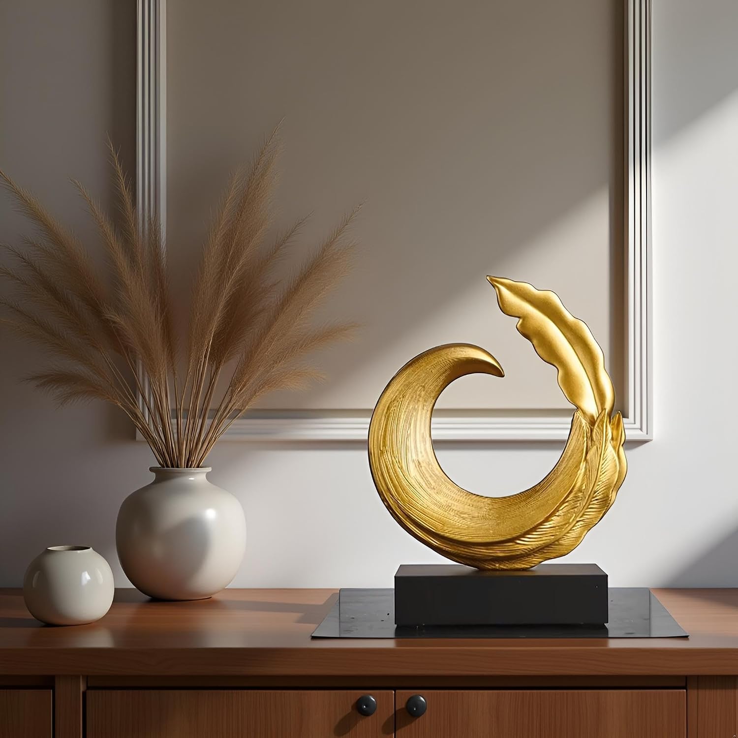 Detalle de Resin Abstract Sculpture