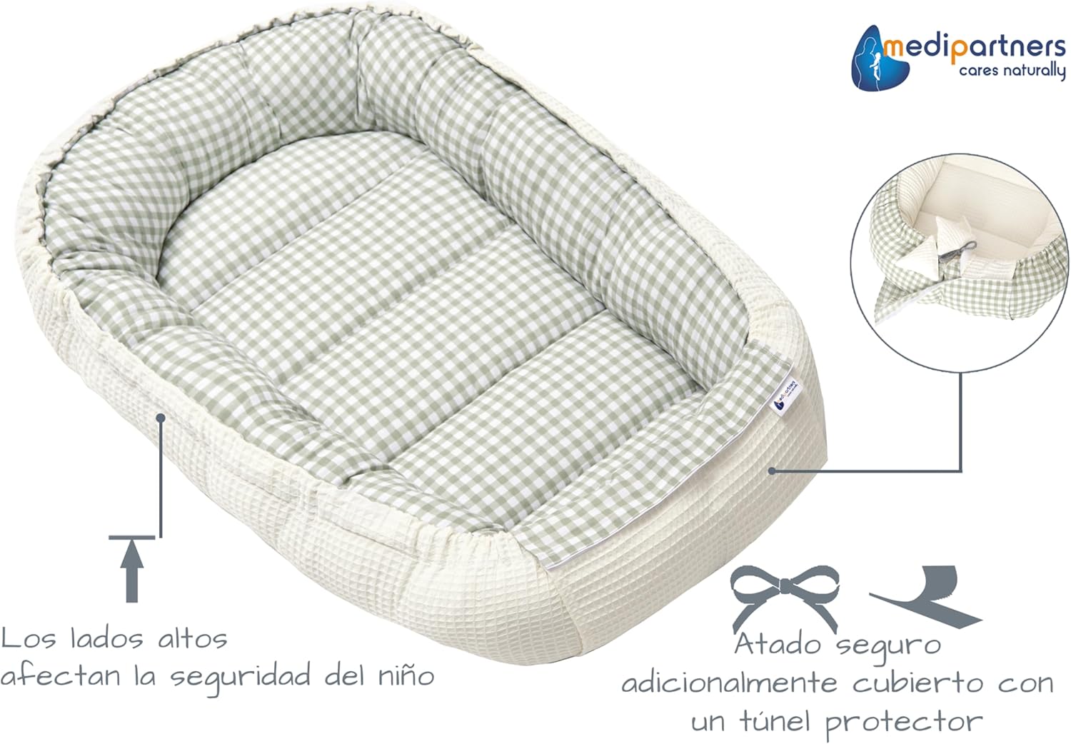 Detalle 2 de Medi Partners Nido Bebe Recien Nacido 🍼 Portátil y Colecho
