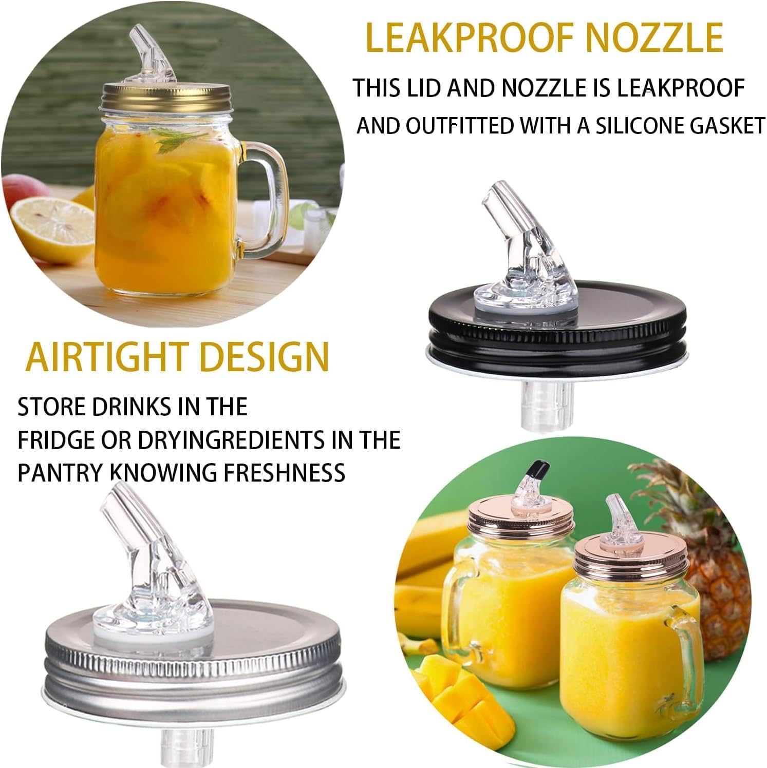 Detalle de Mason Jar Pour Spouts 70 mm
