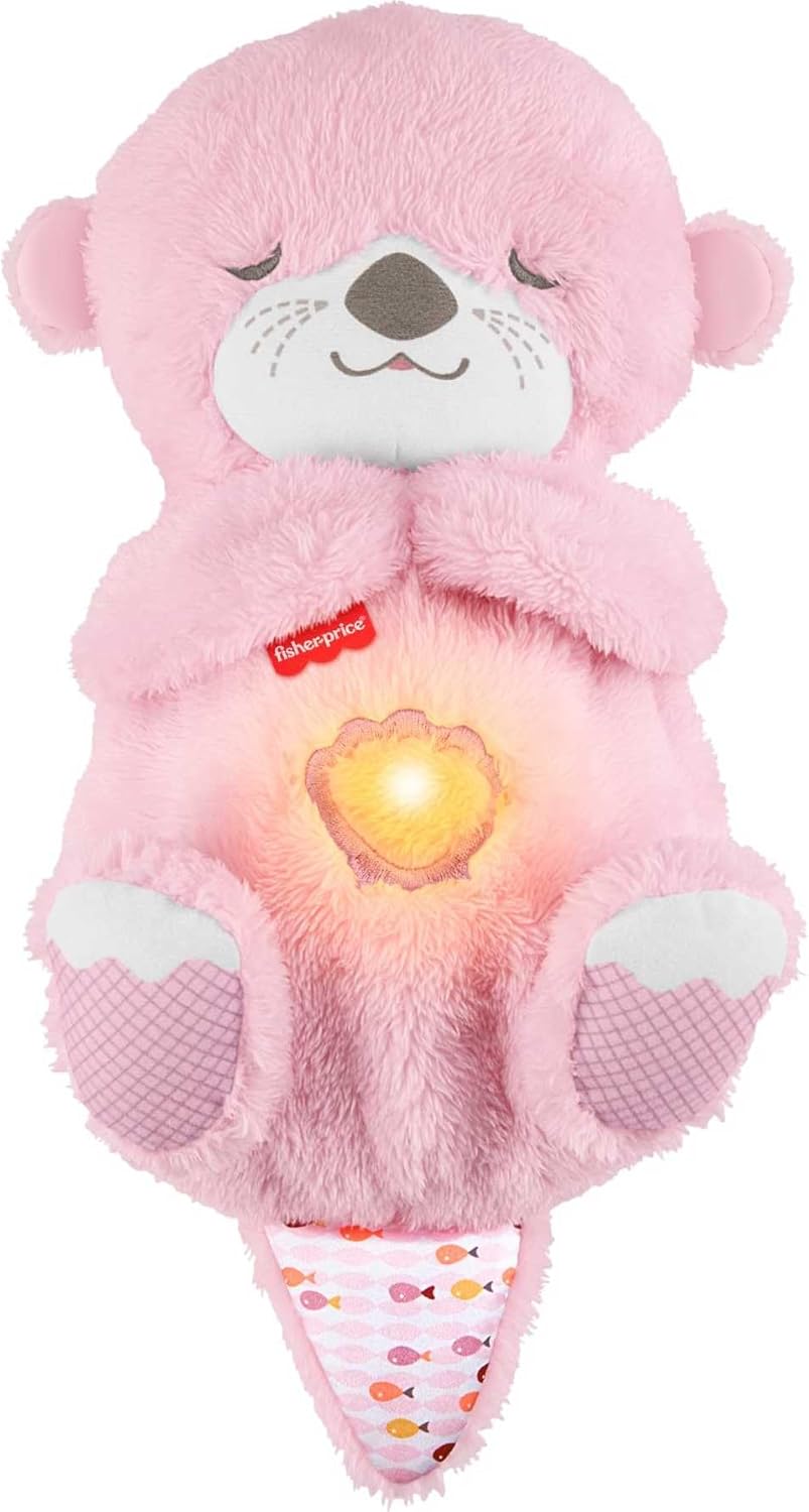 Fisher-Price Soothe ‘n Snuggle Otter Plush Sound Machine (Pink) for Newborns 0+ Months