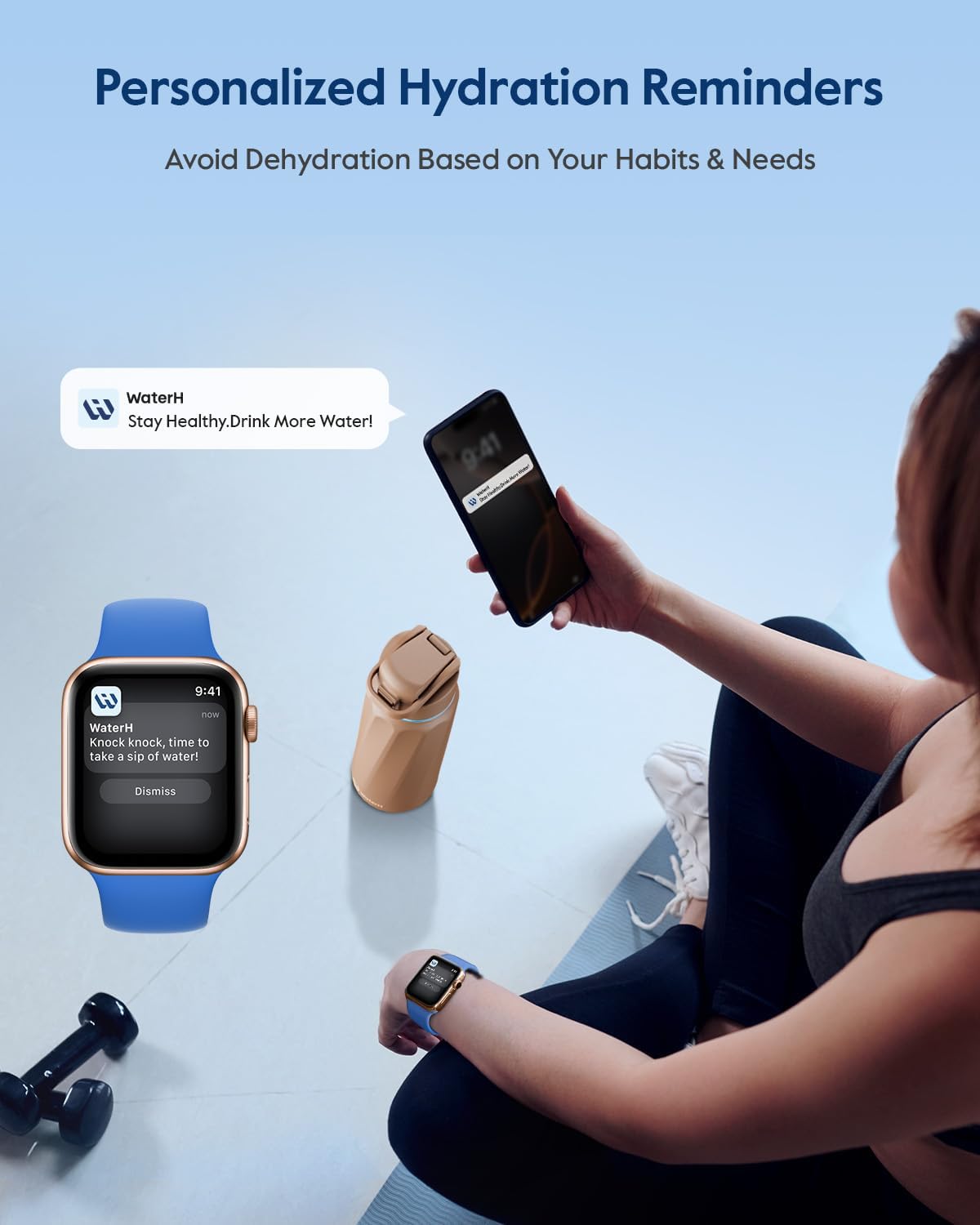 Detalle de BOOST Smart Water Bottle 32 oz hydration tracker 💧