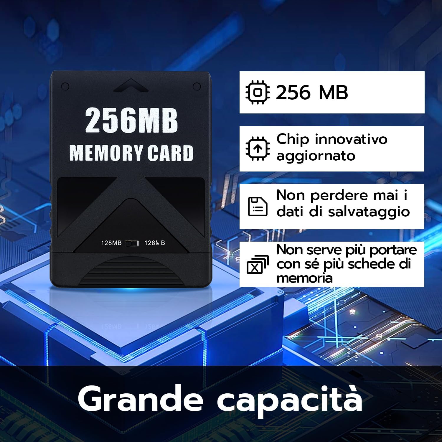Thumbnail 2 de Wigearss Scheda di Memoria 256MB per PS2
