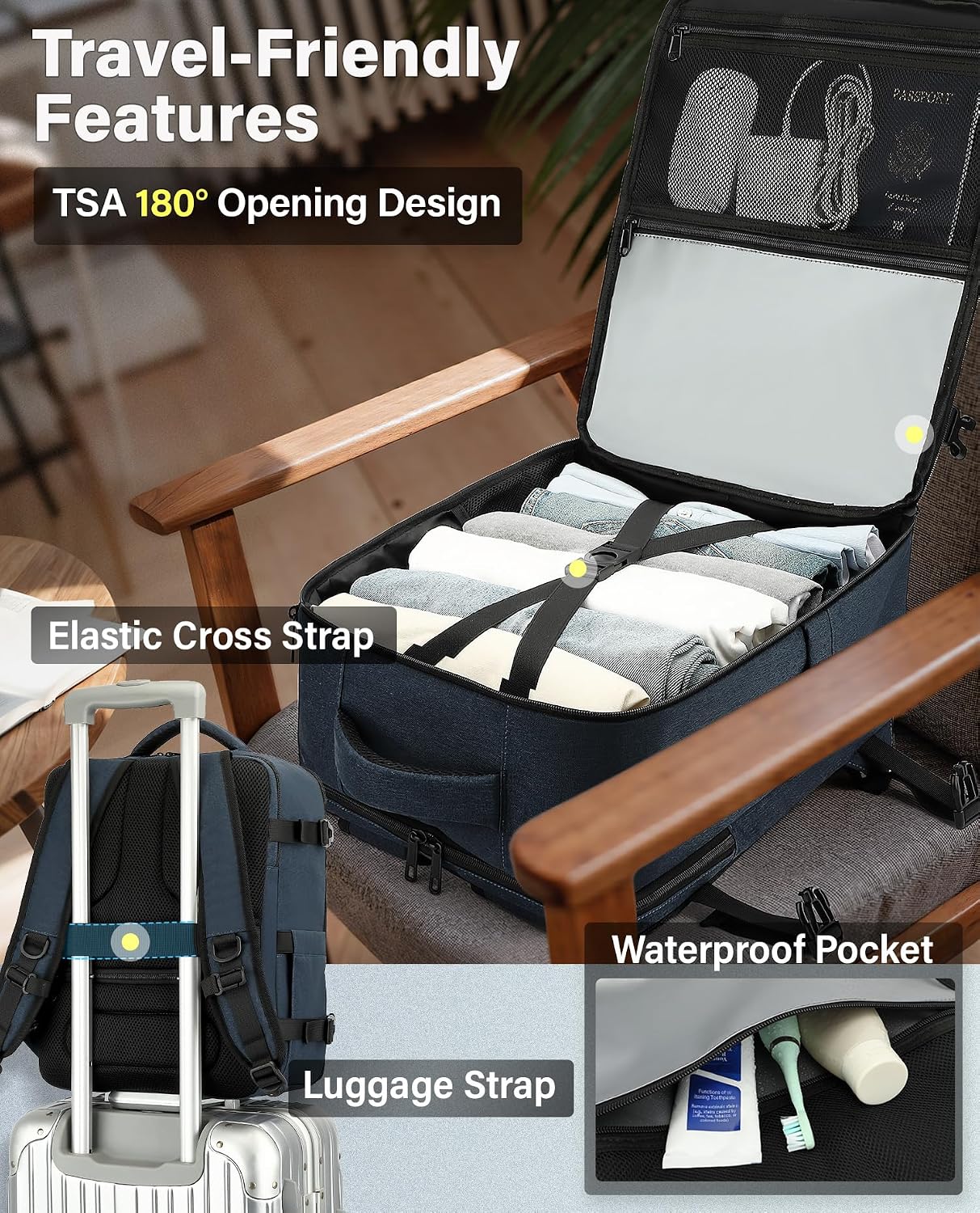 Thumbnail 4 de VANKEV Cabin Bag 24L underseat 40x30x20