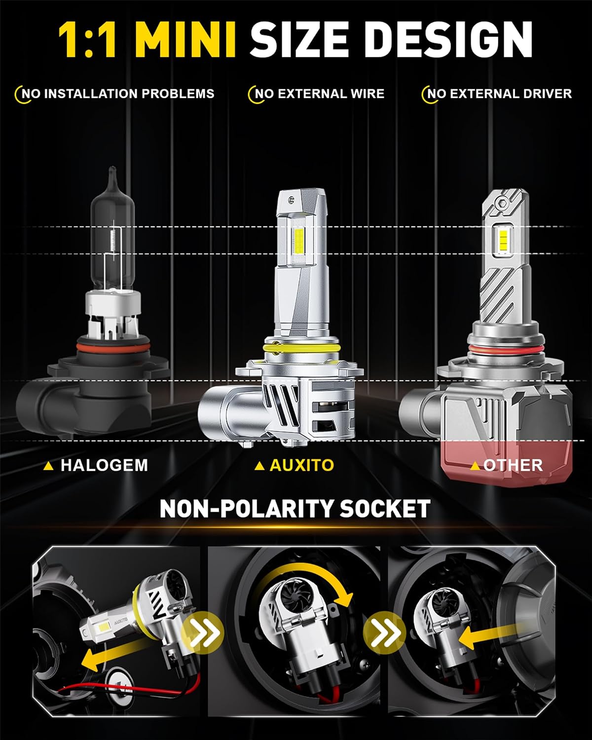 Thumbnail 5 de AUXITO 9005/9006 LED Headlight Bulbs