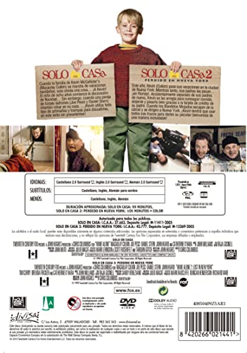 Detalle 2 de Solo en Casa 1+2 (DVD) Pack 2 películas de Home Alone – Divisa Films