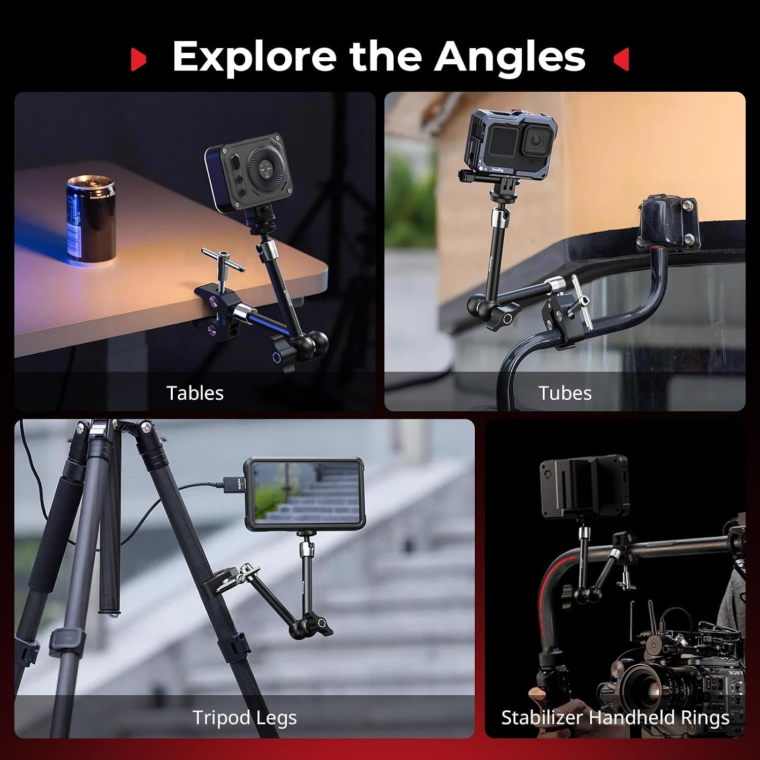 Thumbnail 6 de SMALLRIG 5605 Magic Arm with Super Clamp 1/4