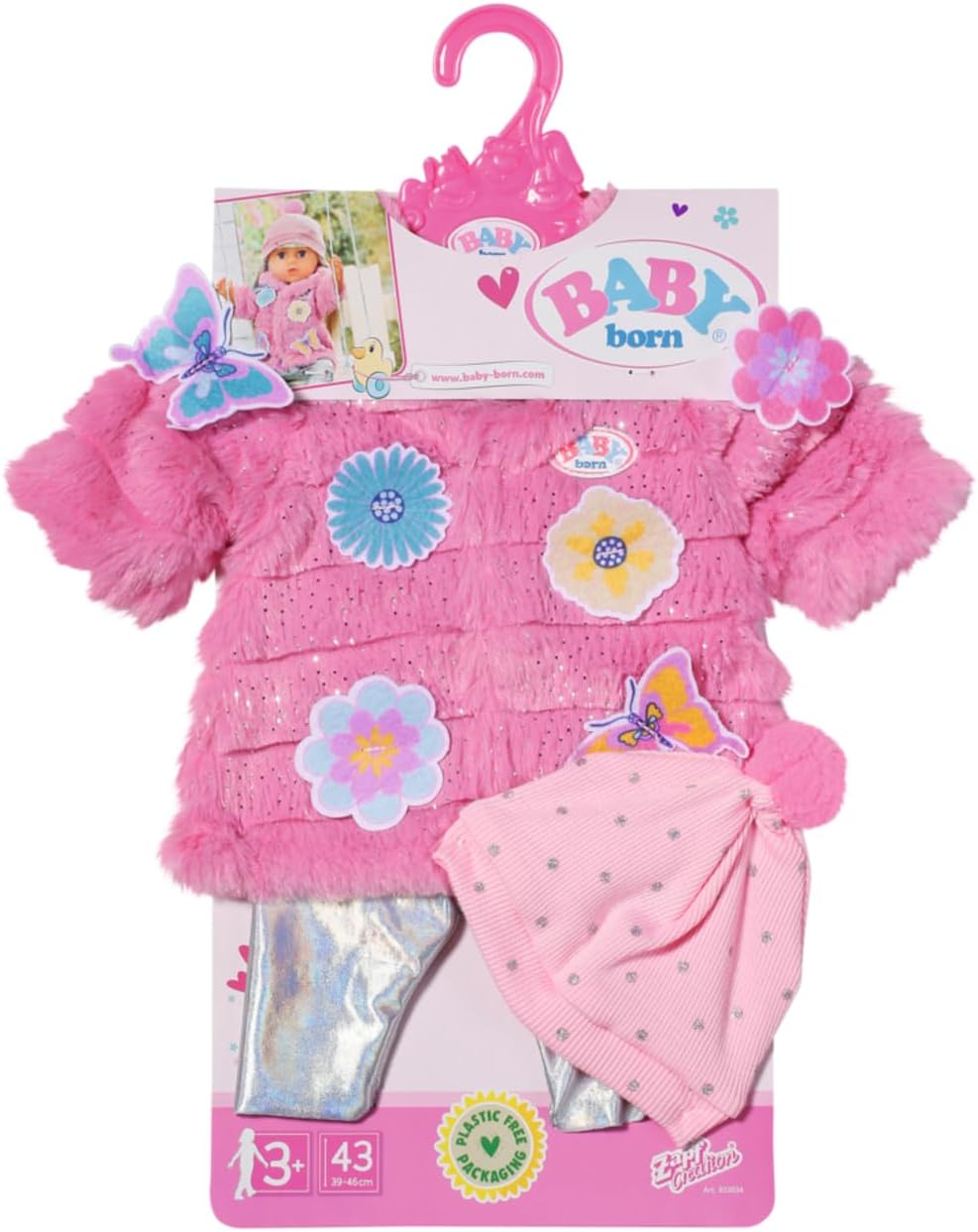Thumbnail 5 de BABY born Flauschmantel Outfit mit Jacke, Leggings und Mütze für 43 cm Puppen – 833834