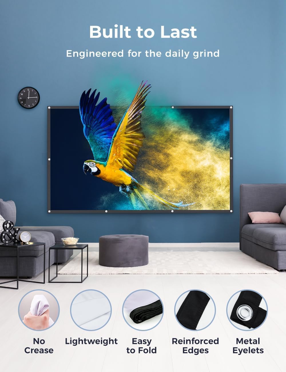 Thumbnail 5 de AURZEN Leinwand Beamer 120 Zoll 3 m