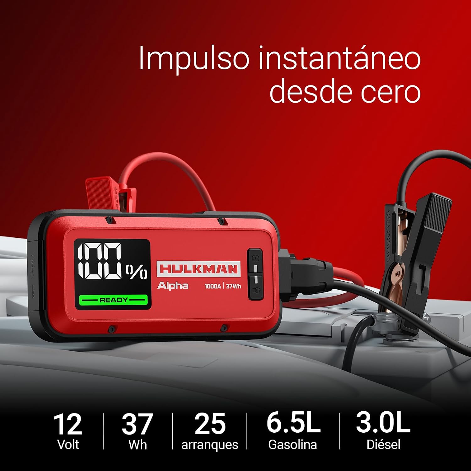 Detalle 2 de HULKMAN Alpha Ultra Red 1000A 37Wh