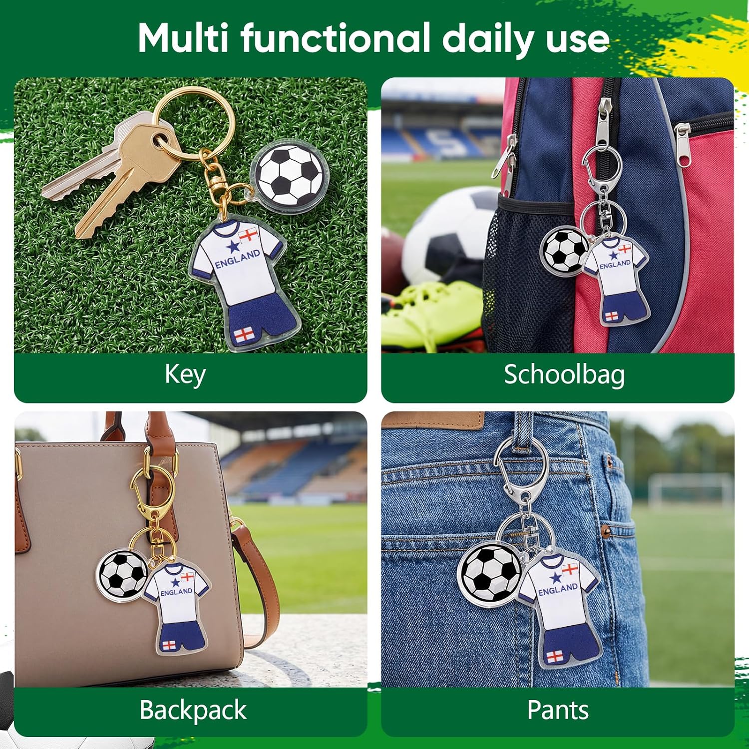 Detalle de Uixitoil Soccer Keychain Acrylic