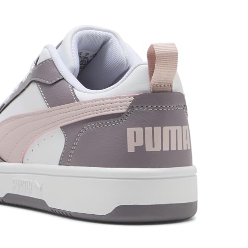 Detalle de Puma Rebound V6 Low Unisex - Sneaker comoda e versatile per ogni stagione (White Mauve Mist Plum Jam) - 43 EU