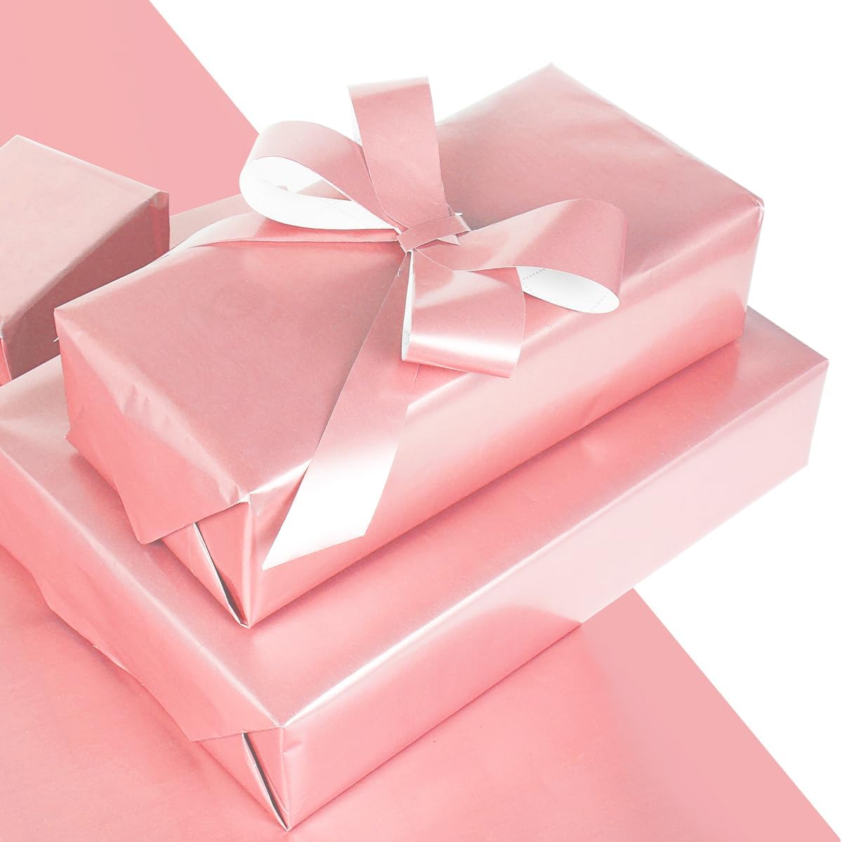 Thumbnail 2 de HBell Pink Wrapping Paper Roll 44cm x 10m