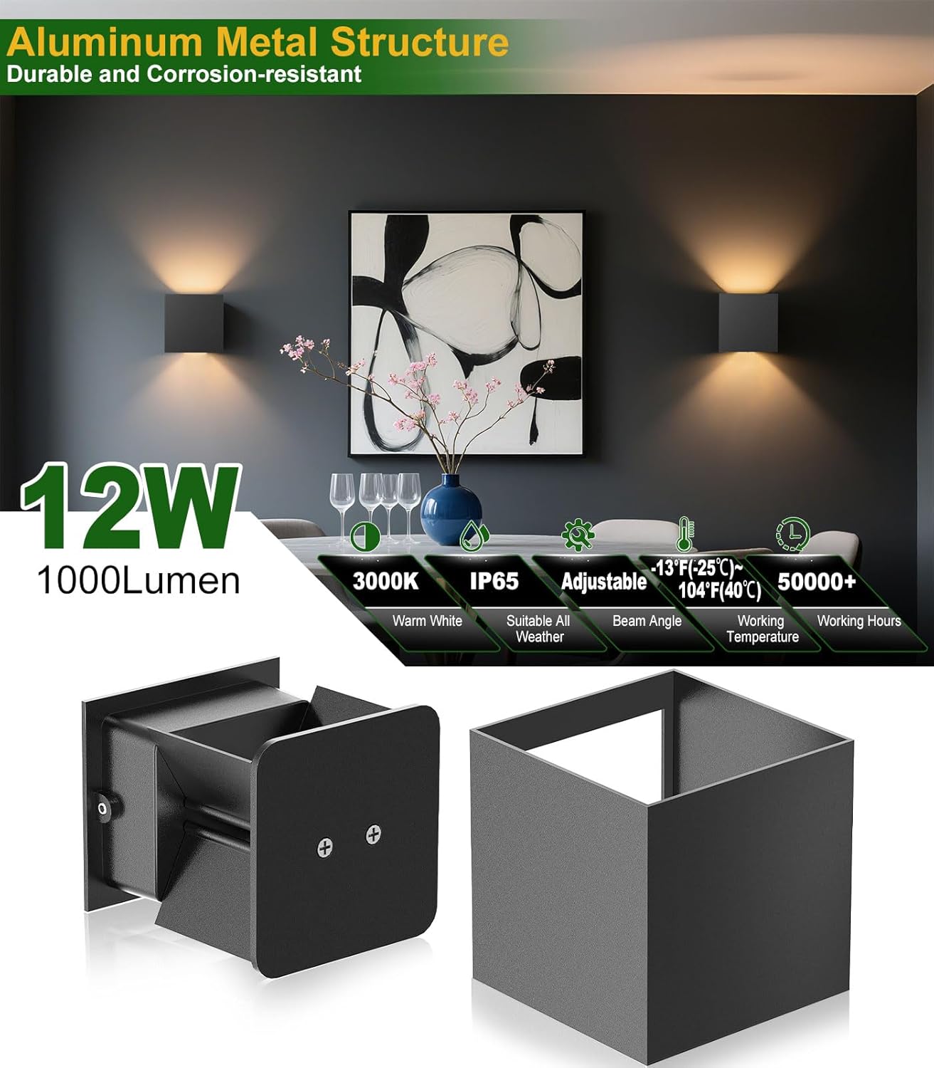 Thumbnail 1 de CLV Lampada da Parete 12W IP65: stile moderno e versatilità interno/esterno