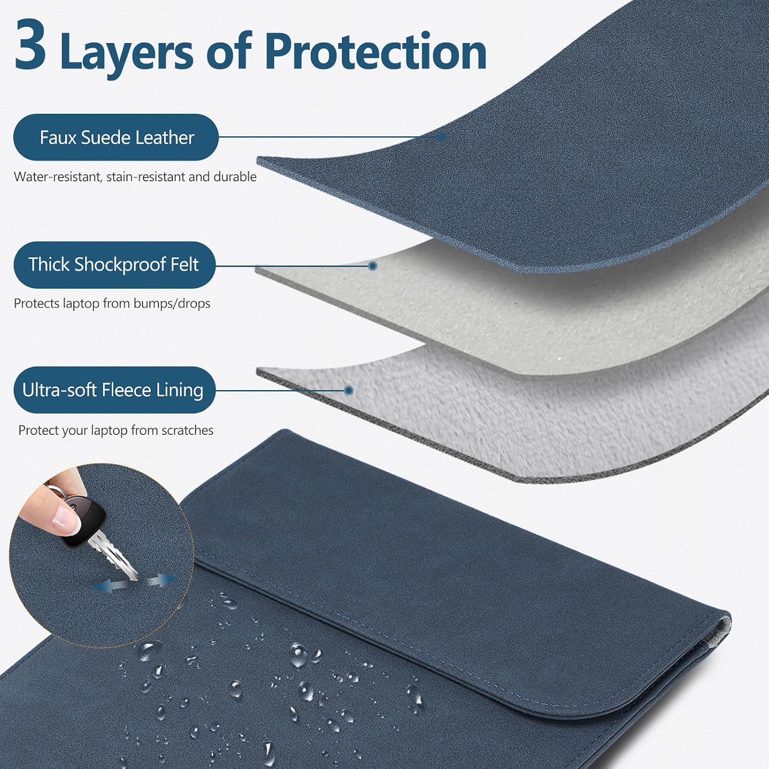Thumbnail 2 de HYZUO laptop sleeve case 12.4 x 9.05in
