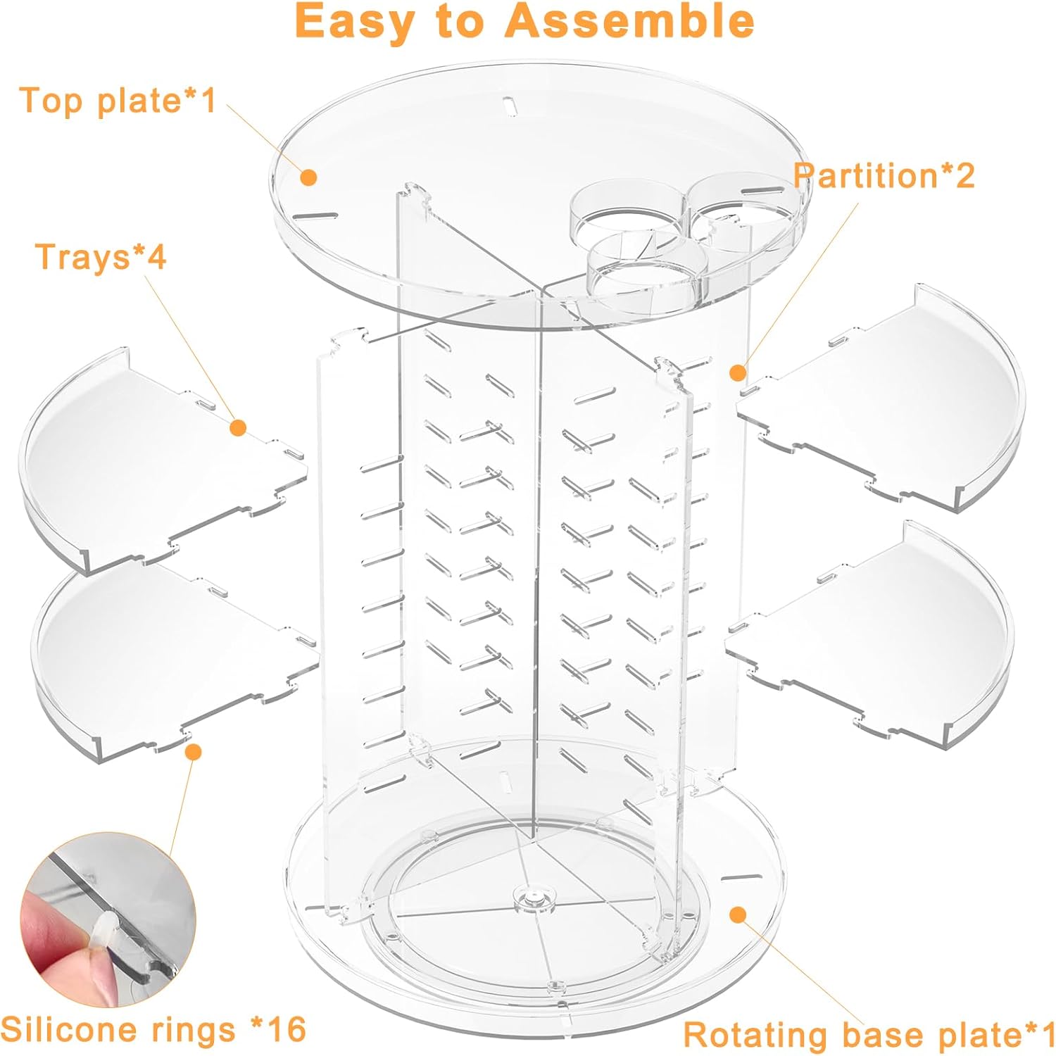 Thumbnail 6 de Rotating Makeup Organizer 9in x 12in