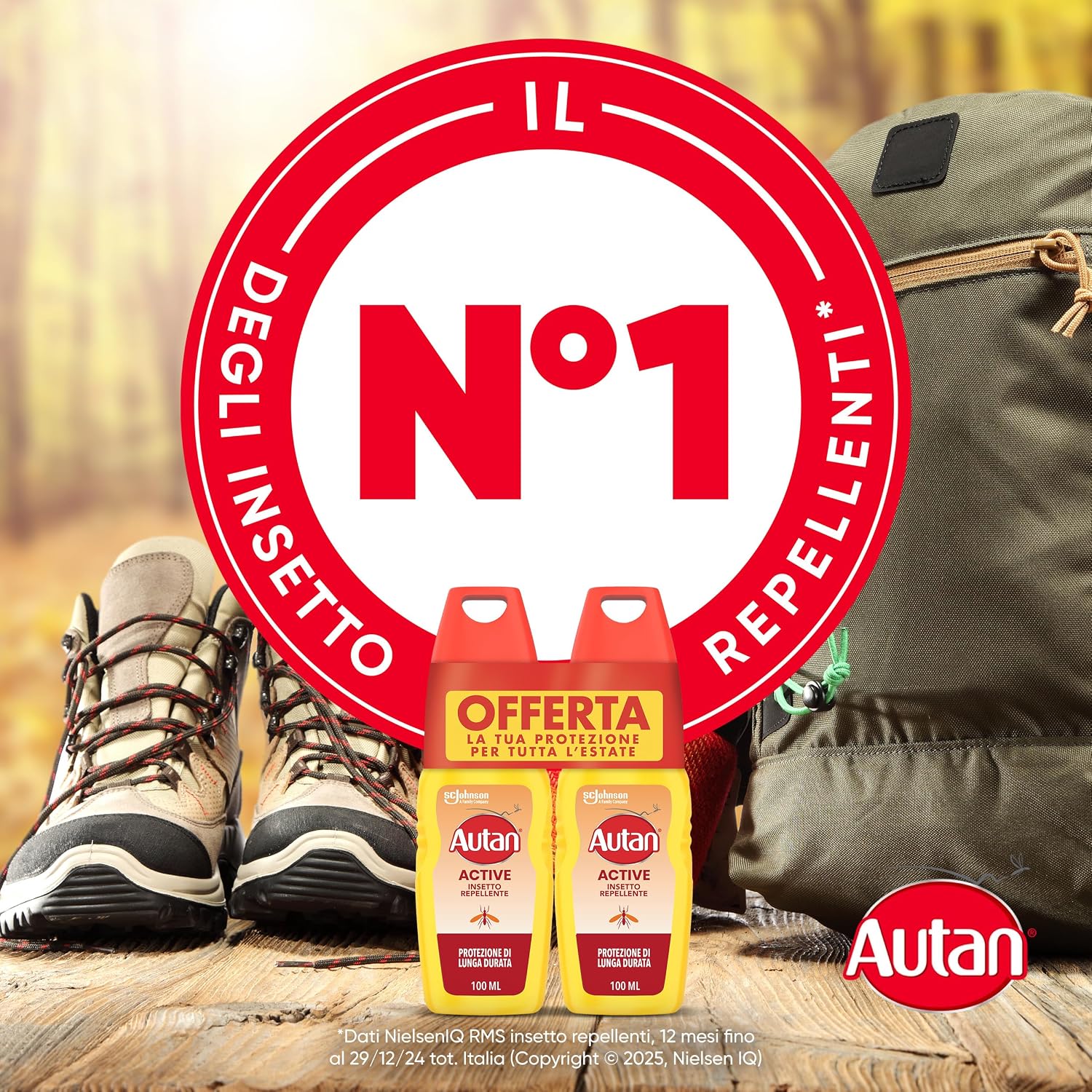 Thumbnail 5 de Autan Active Vapo Spray Antizanzare – Repellente 8 Ore, Bipacco 2×100 ml