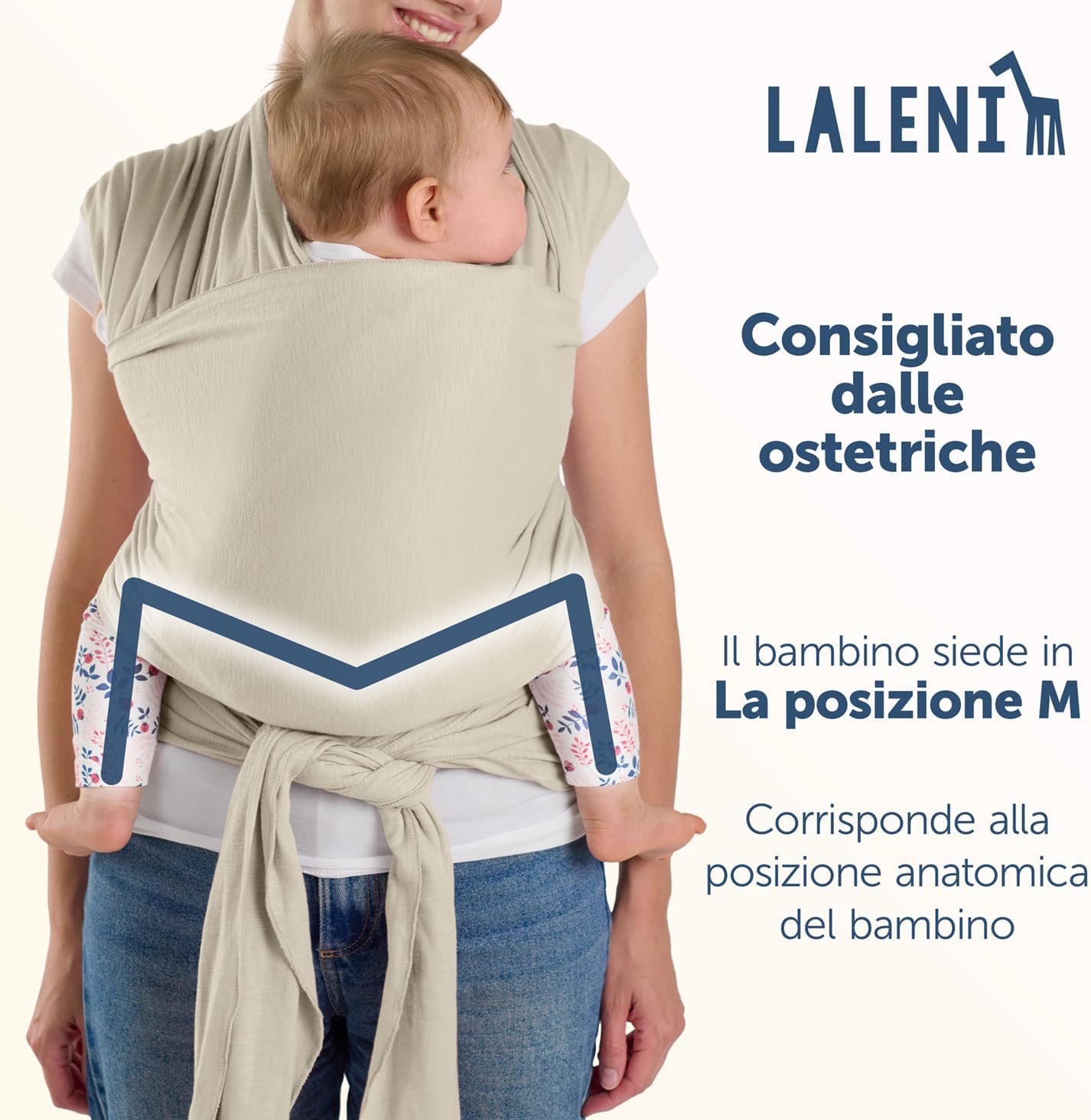 Thumbnail 1 de Laleni Fascia neonato fino a 15 kg in morbido cotone (circa 5,10 m) certificata OEKO-TEX