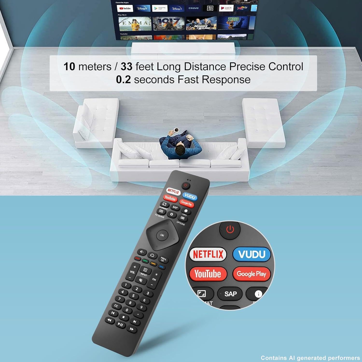 Thumbnail 5 de TOPKIND Philips TV remote replacement