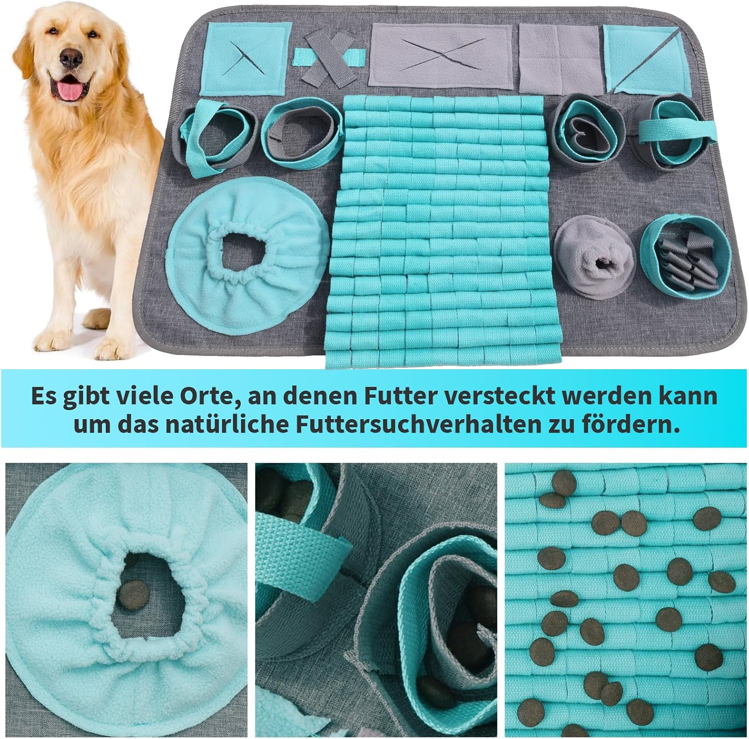 Detalle de Futtermatte Trainingsmatte Schnüffelteppich