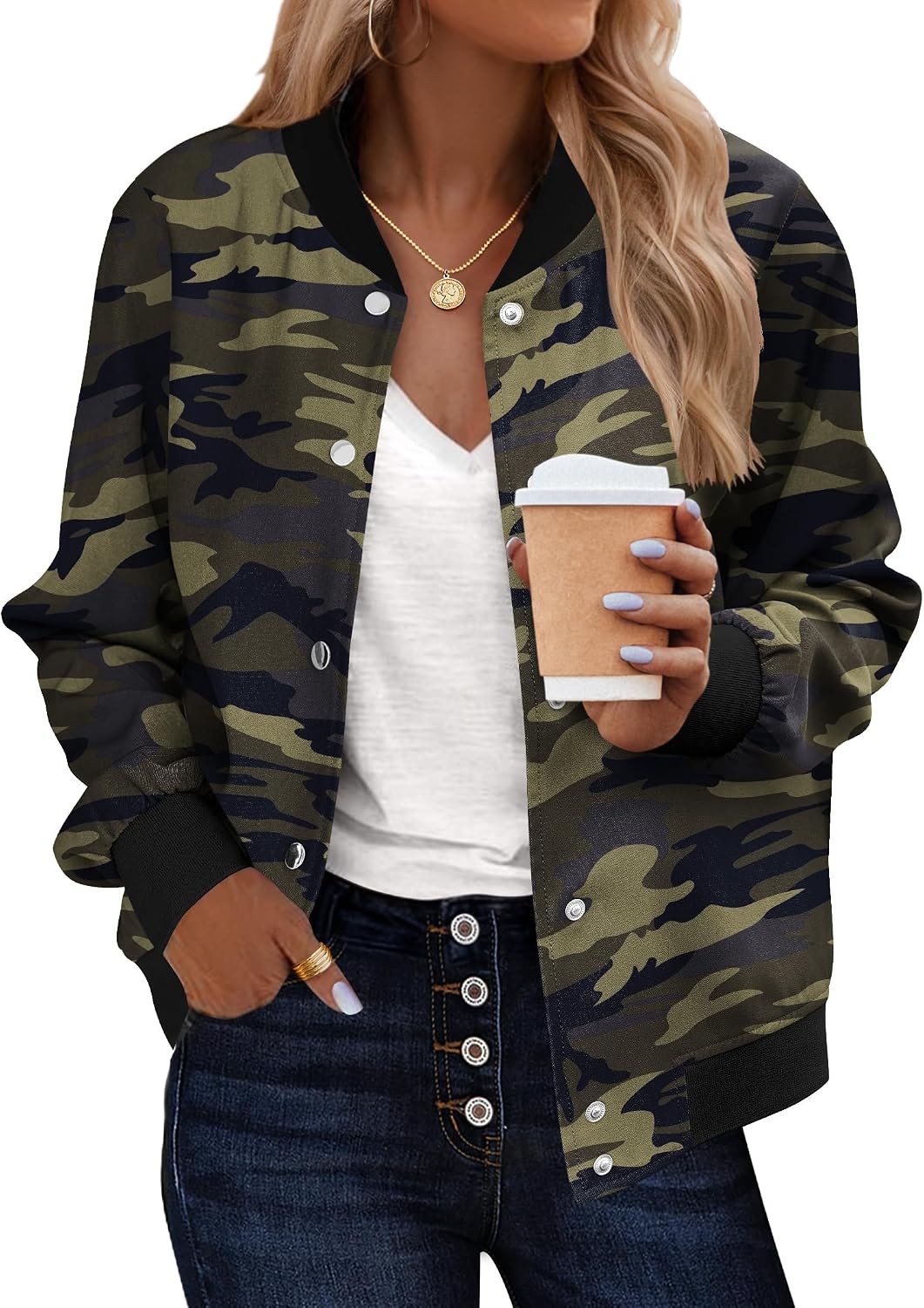 Thumbnail 6 de Zeagoo Bomber Jacket Women Lightweight 2026