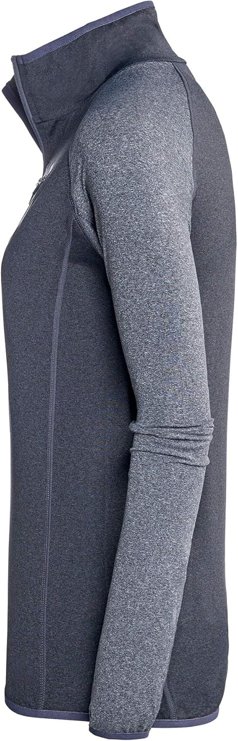 Detalle de Black Crevice Pull en micro-polaire pour femme – Couche intermédiaire polyvalente