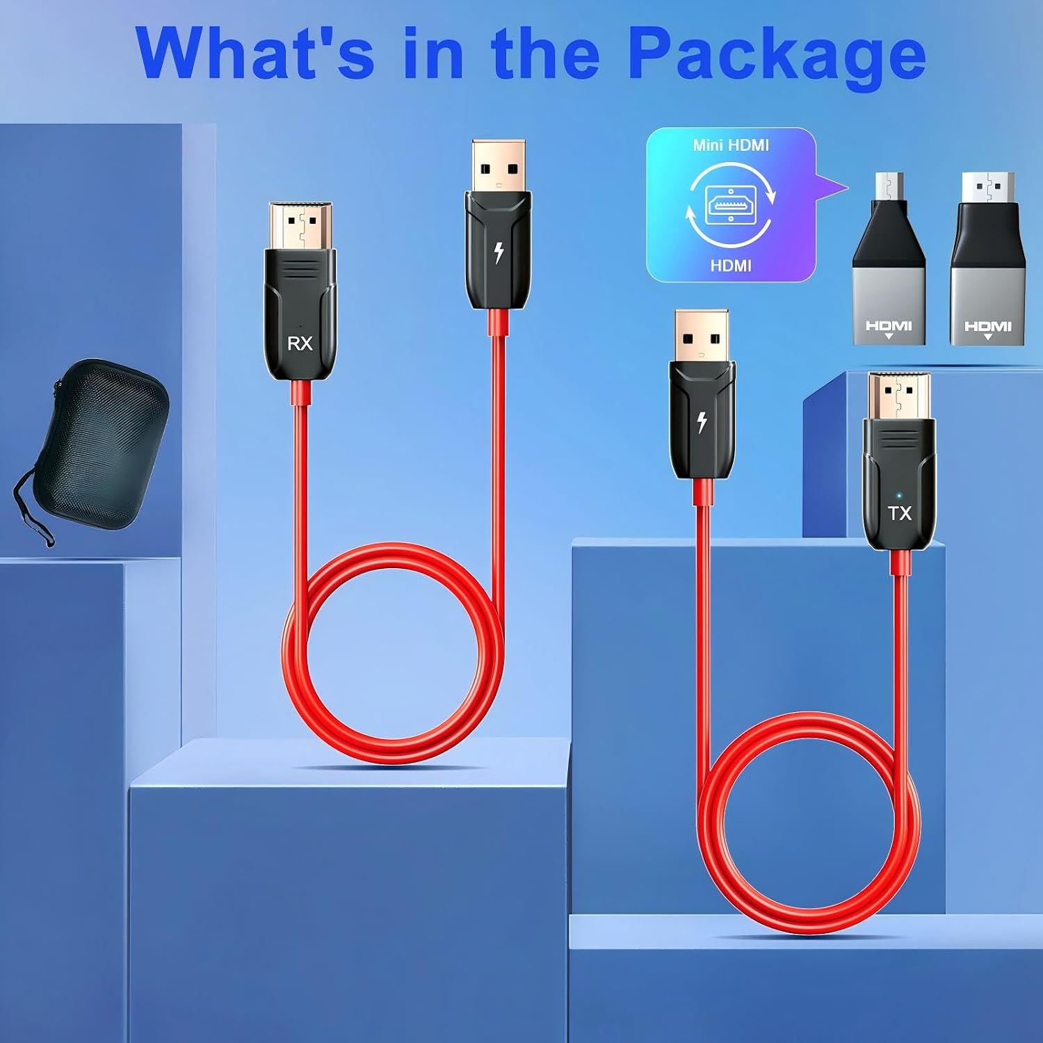 Thumbnail 6 de LXJADAP hdmi sans fil Wireless HDMI Extender, 5GHz, 1080p Audio/Video
