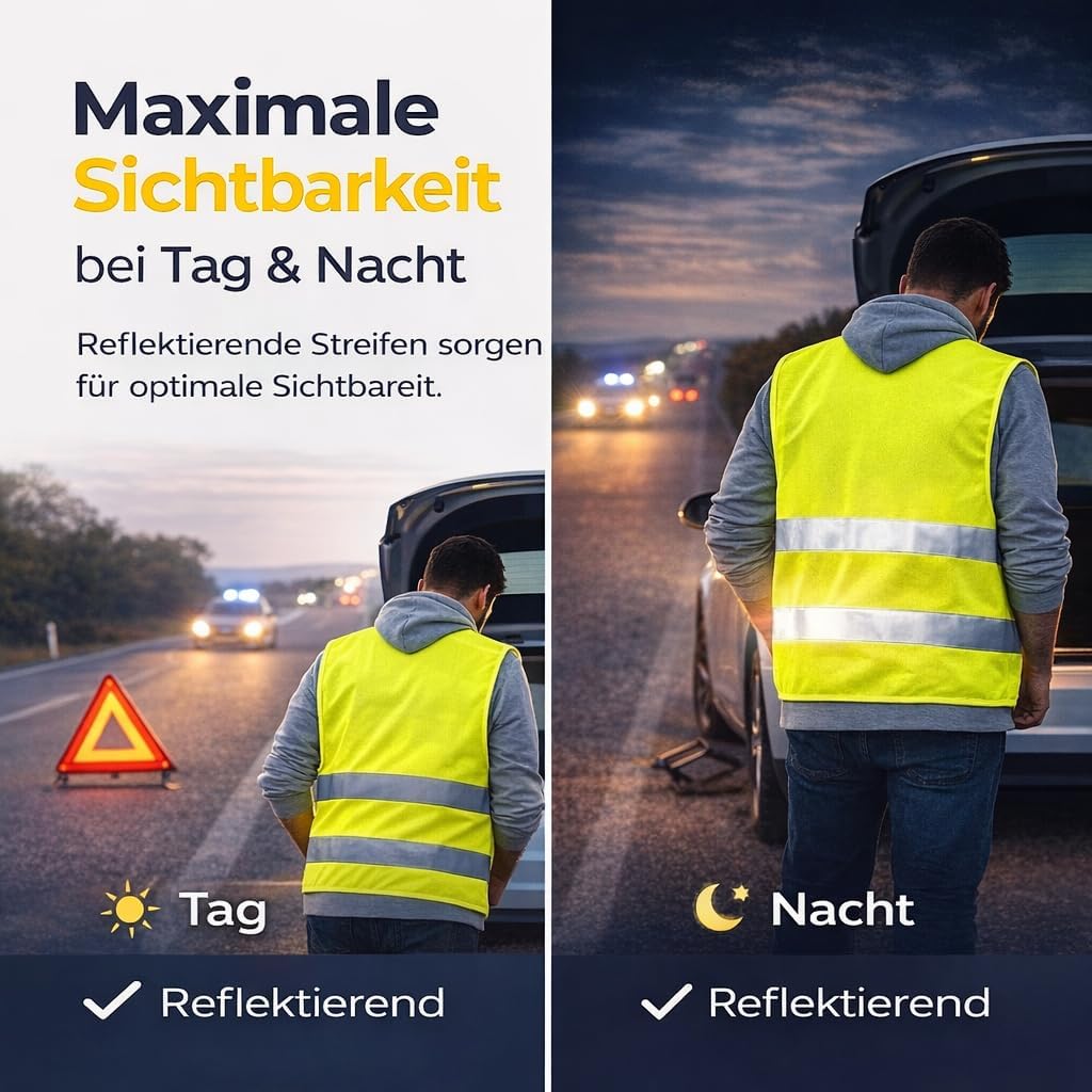 Thumbnail 4 de POWR CAR Warnweste ISO20471 Gelb 2026