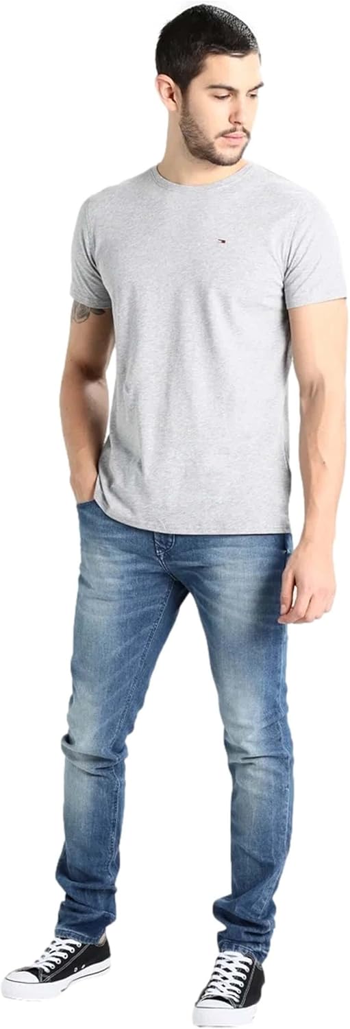 Thumbnail 1 de Tommy Jeans Herren TJM Original Slim Fit Kurzarm-T-Shirt aus Bio-Baumwolle