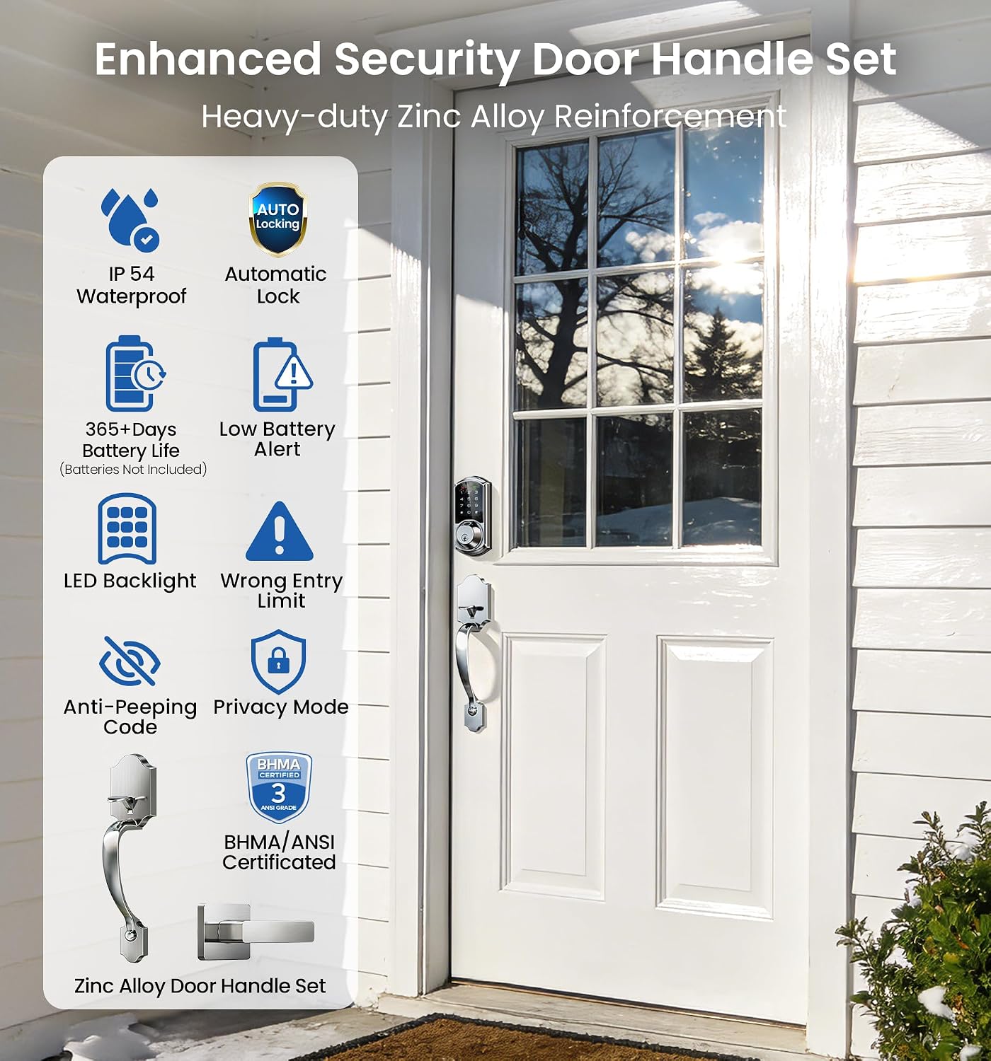 Thumbnail 6 de Veise Fingerprint Smart Lock Satin Nickel