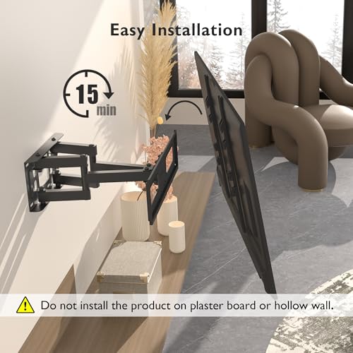 Thumbnail 6 de BONTEC Support mural TV orientable et inclinable 23–70 pouces