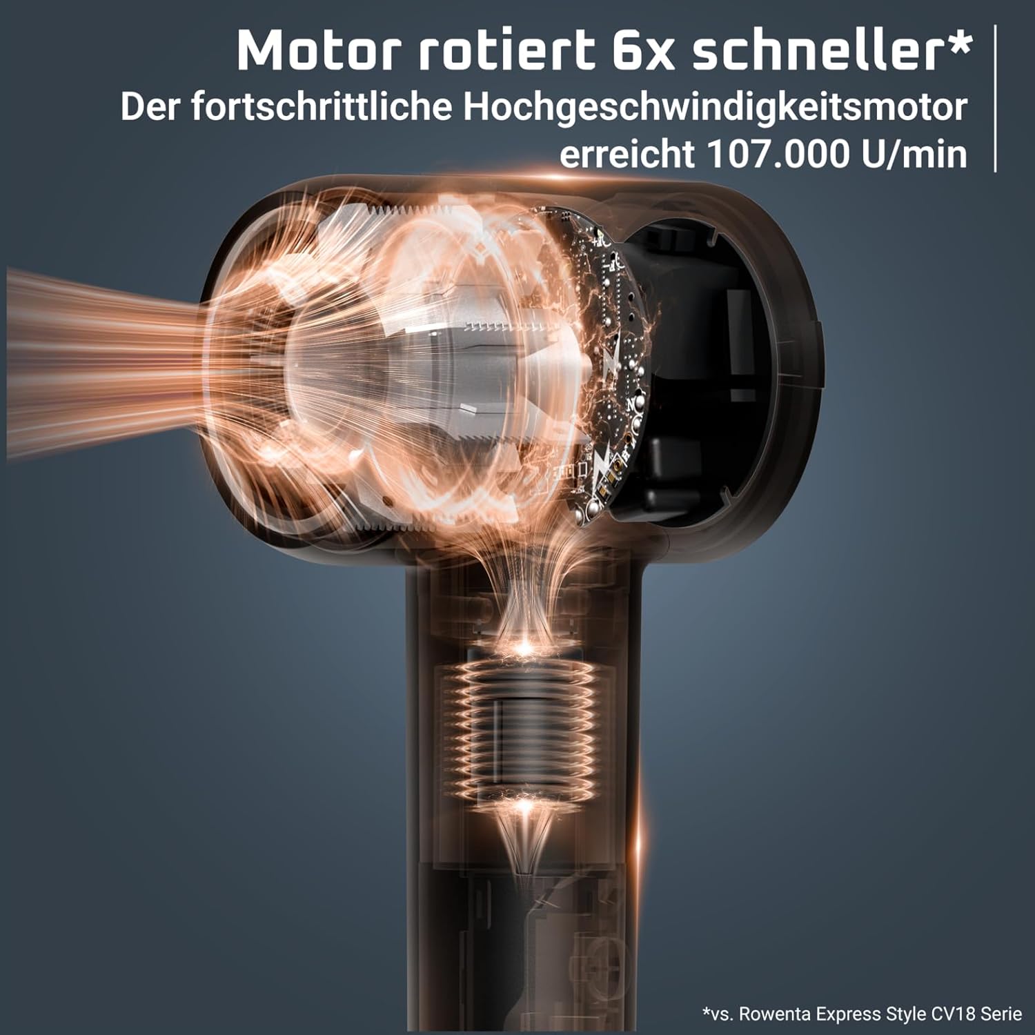 Detalle 2 de Rowenta Blumia Haartrockner HY5N10E0 – kompakt, leistungsstark mit Hochgeschwindigkeitsmotor