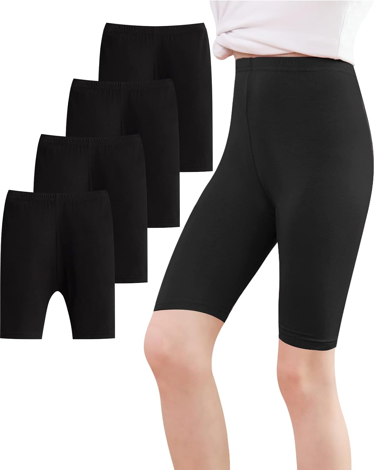 Thumbnail 6 de Adorel Leggings Corti Bambina confezione 4
